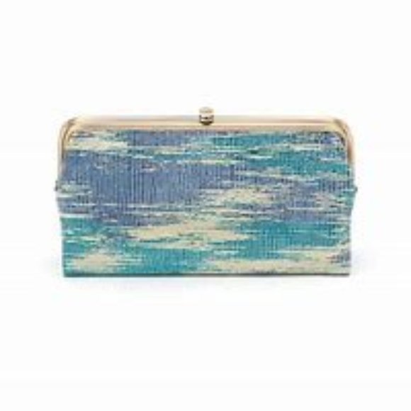 HOBO $148 Lauren Clutch Wallet Cracked Glass NWT! - Picture 1 of 7